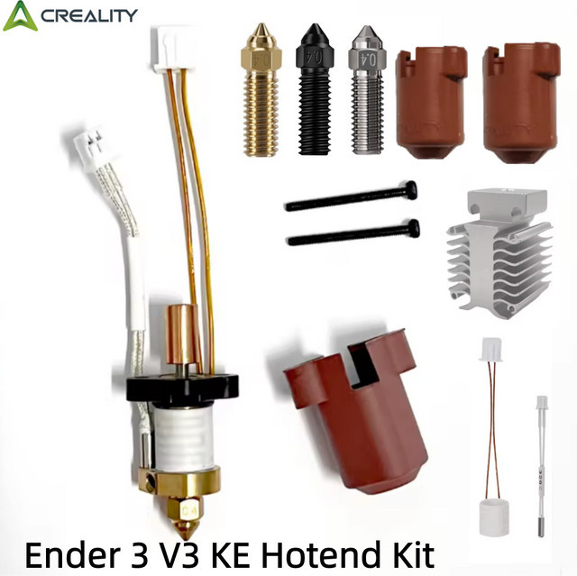 Creality Keramikheizung und Thermistorkartuschen-Sensor für Ender 3 V3 KE sowie K1 und K1 Max Hotends, 24 V 60 W - Bild 1