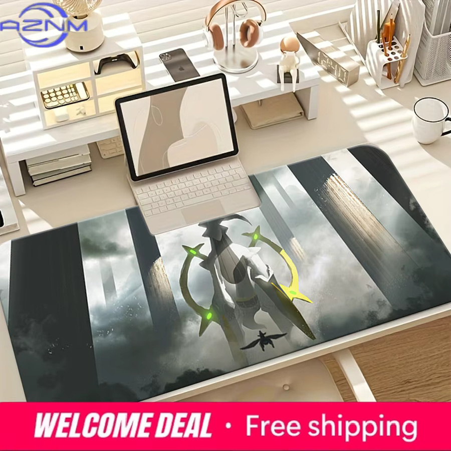 Potdemiel Gaming-Schreibtischunterlage Arceus Legendary Pokemon, waschbar und rutschfest, Multicolour - Bild 2