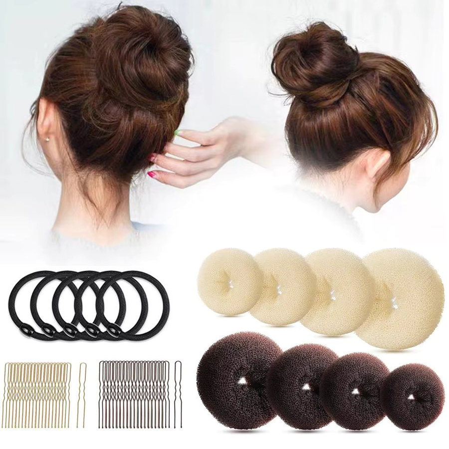 jaysuing Donut-Haarknoten-Maker-Set, 2 Farben, Damen und Mädchen - Bild 3