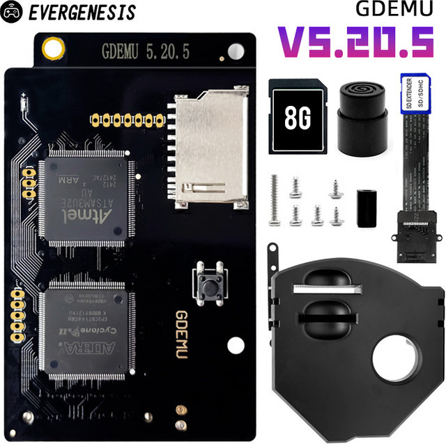 EVERGENESIS GDEMU V5.20 Emulationsboard und Fernbedienungskarten-Montagekit für SEGA Dreamcast VA1 Spielkonsole in Schwarz und Blau - Bild 1