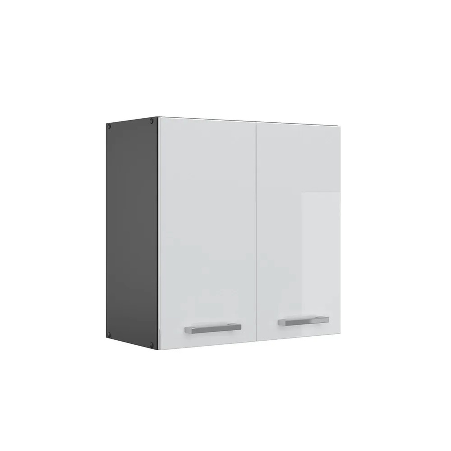 Vicco Hängeschrank R-Line Küchenschrank Weiß Hochglanz Anthrazit Breite: 60 cm, Höhe: 31 cm, Tiefe: 60 cm - Bild 2