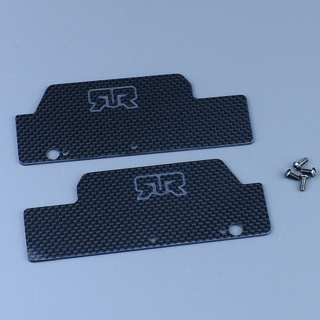 ARRMA Kohlefaser-Kotflügel hinten, 2-teiliges Set, Schwarz - Bild 1