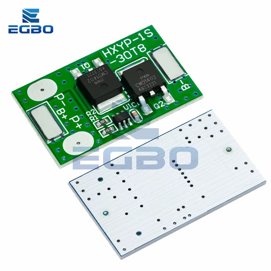 EGBO LiFePO4 BMS Ladeboard mit Kurzschluss- und Temperatur-Schutz für 1S 3,2 V/3,7 V 7A Batterien - Bild 3