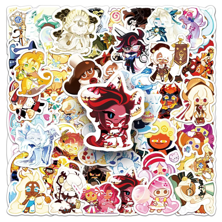 Keeppley Cookie Run Kingdom Graffiti-Aufkleber, 50-teiliges Set, bunt - Bild 2