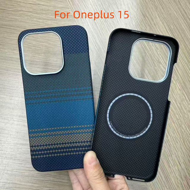 Magnetische 600D Aramid Carbon Faser Schutzhülle für OnePlus 15 und OnePlus 15 Pro 5G mit MagSafe Kompatibilität - Bild 1