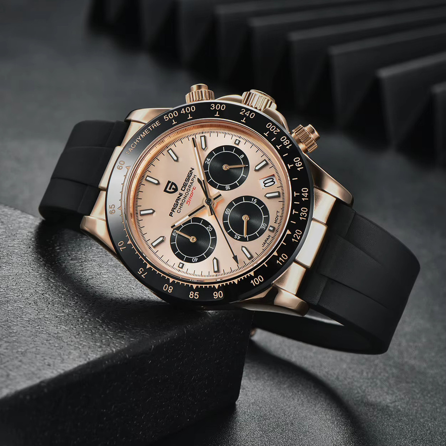PAGANI DESIGN Chronograph, Quarz, Edelstahl, Bicolor, Herren - Bild 4