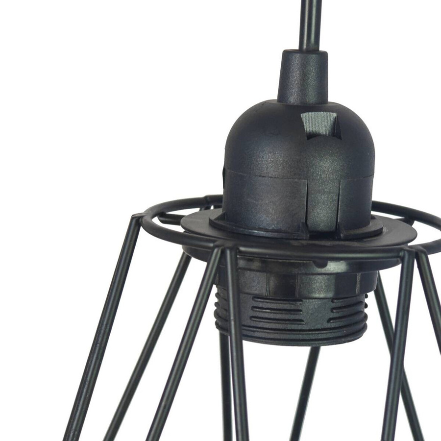Pocoline Pendelleuchte aus Metall in Schwarz mit E27 Fassung, Höhe: 120 cm, Durchmesser: 16 cm - Bild 2