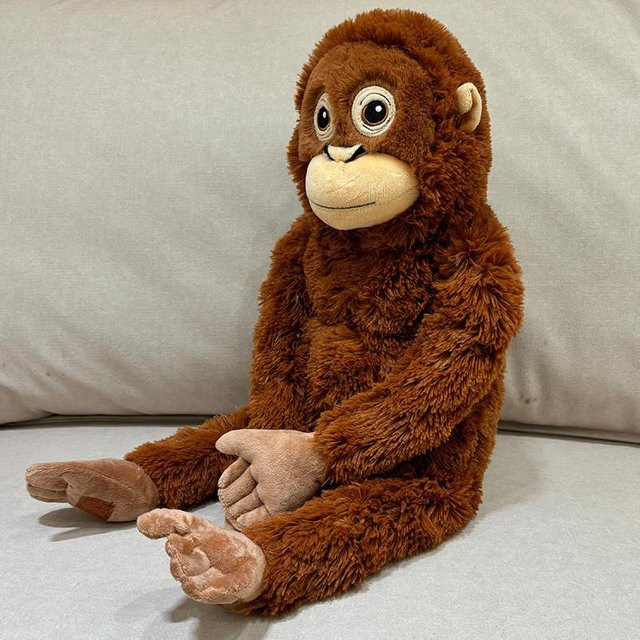 Gorilla Affe Puppe, Plüschtier, braun, ab 14 Jahren - Bild 1