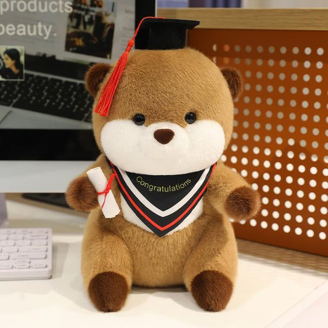 GDzaccly Doktor Absolvent Otter Plüschtier Puppe 25cm - Bild 1