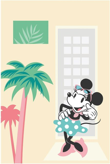 Komar Wandbild Minnie Mouse Palms Paper Poster, Multicolor, Breite: 50 cm, Höhe: 70 cm - Bild 1