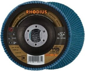 RHODIUS Lamellenschleifscheibe LSZ F3 Blau Durchmesser: 115 mm Körnung 80 - Bild 1