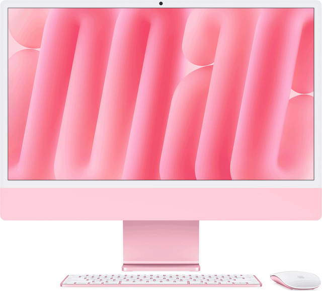Apple iMac 24 Zoll All-in-One mit Retina 4.5K Display, M4 Chip (10-Core CPU, 10-Core GPU), 16GB RAM, 256GB SSD, Pink - Bild 1