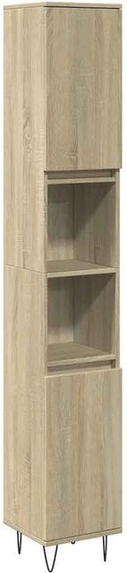 vidaXL Badschrank Sonoma-Eiche Wandmontage B/T/H: 30 x 30 x 190 cm - Bild 1