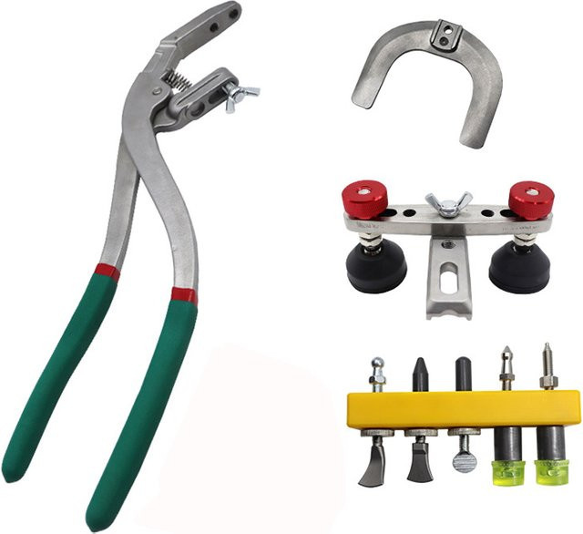 PTE TOOLS Crimp Zange für Auto Tür Kotflügel und Karosserie Reparatur in Silber - Bild 1