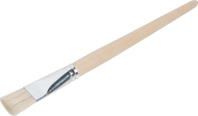 LUX-TOOLS Gussowpinsel Gr. 20 flach in Natural mit Holzgriff - Bild 1