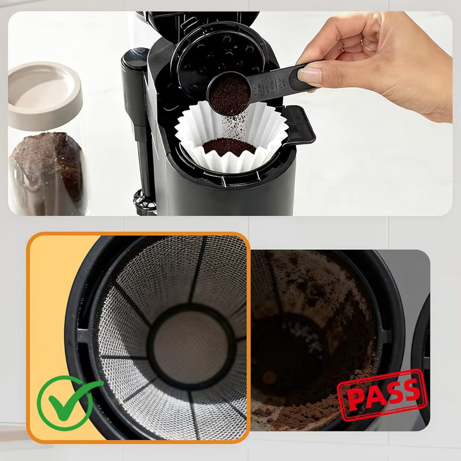 Punana Einweg-Kaffeefilter in Weiß, 100 Blatt Kaffeepapierfilter für Einzelportions-Kaffeemaschinen (1-2 Tassen) - Bild 3