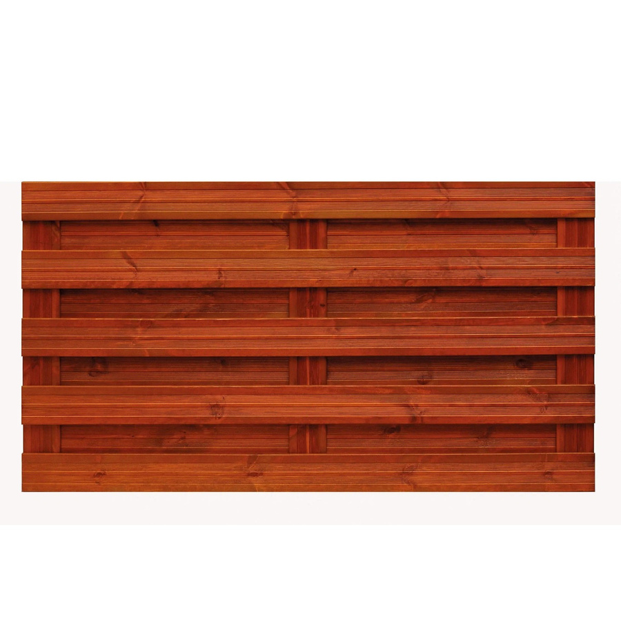 Sichtschutzzaun-Element Goch von Andrewex aus Holz in Teakfarben, 3-fach lasiert, Höhe: 180 cm, Breite: 90 cm - Bild 2