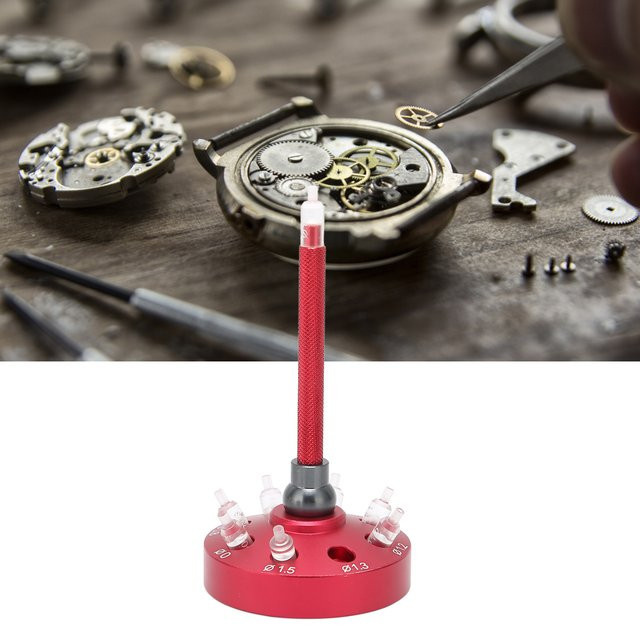 Uhr Hand Reparatur Werkzeuge, Stahl, Edelstahl, Schwarz, Unisex - Bild 1