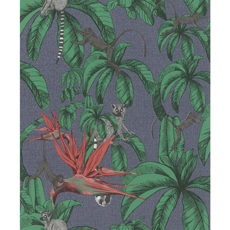 Marburg Vliestapete Natural Vibes mit botanischem Dschungel-Motiv in Blau und Grün - Bild 4