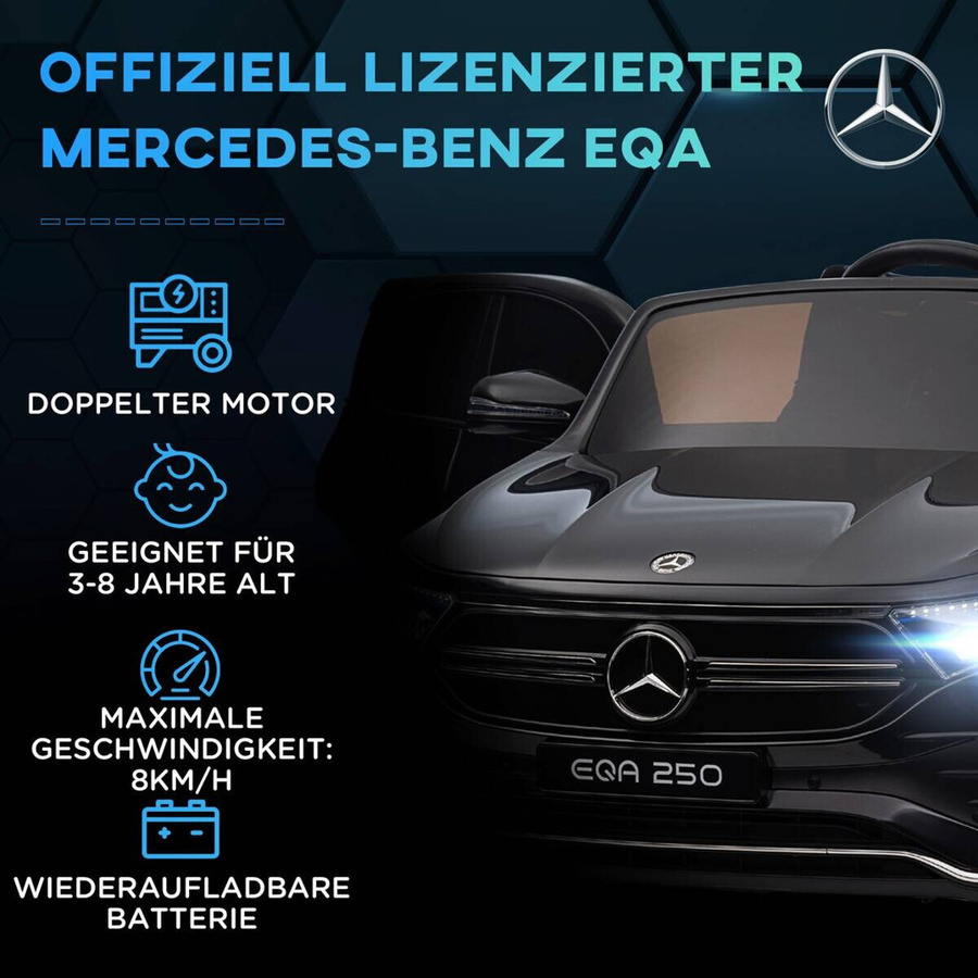 HOMCOM Kinderauto, schwarz, ab 3 Jahre - Bild 4