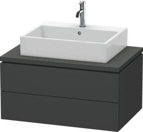 Duravit Waschtischunterschrank L-Cube in Grau Matt mit 2 Schubladen, B/T/H: 82 x 54,7 x 40 cm - Bild 1