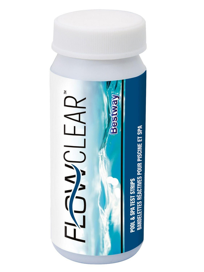 Bestway 3-in-1 Teststreifen für pH-Wert, Wasseralkalinität und Chlor in Weiß - Bild 2
