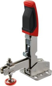 Bessey Senkrechtspanner STC-VH mit offenem Arm und waagrechter Grundplatte, Farbe: Rot, Material: Stahl, Spannweite: 35 mm - Bild 1