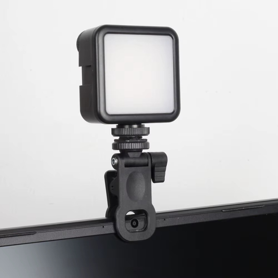 Tragbare Mini Selfie Fill Light Clip Kamera Blitz Halterung mit 1/4 Zoll Schraube für universelle Fotografie in Schwarz - Bild 3