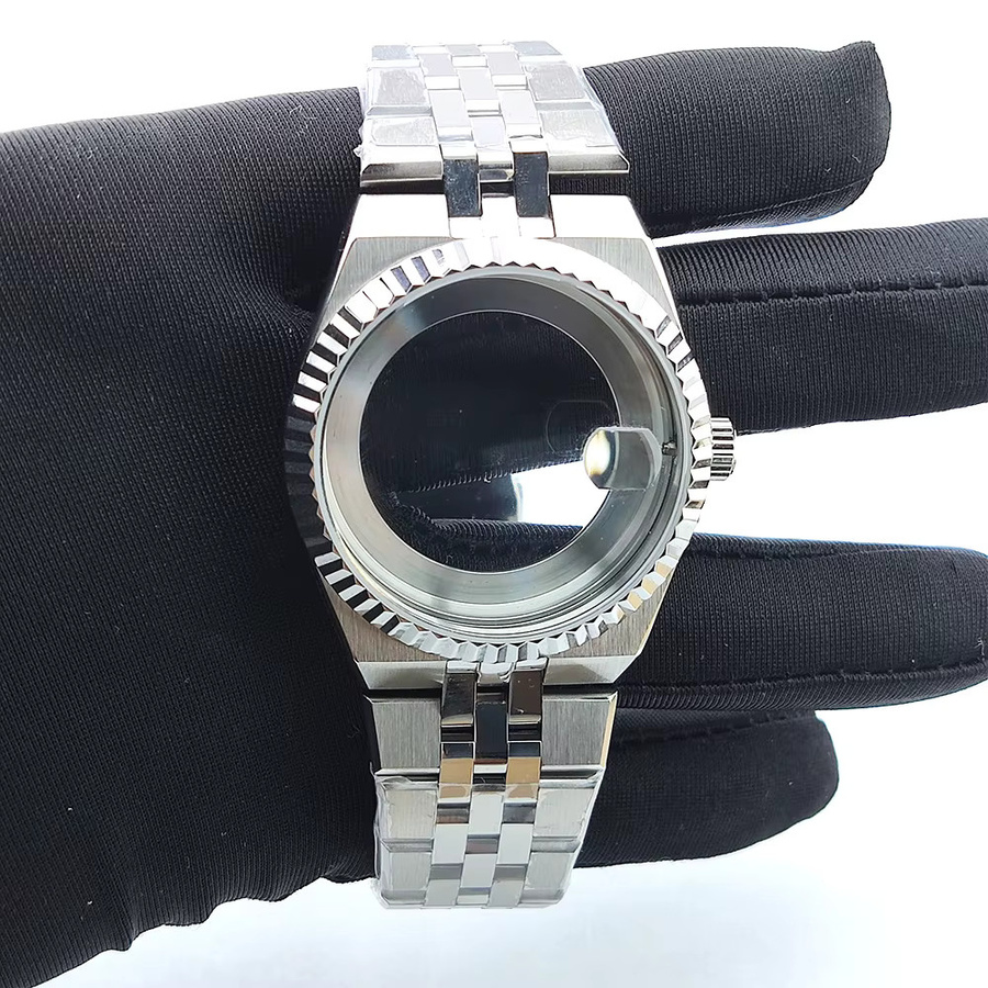 OUMASHI Uhrengehäuse Edelstahl, Saphirglas, 39,7 mm, Herren - Bild 2