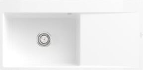 Villeroy & Boch Spüle Subway Style 60 Flat bündig Einbau links, Keramik, Weiß - Bild 1
