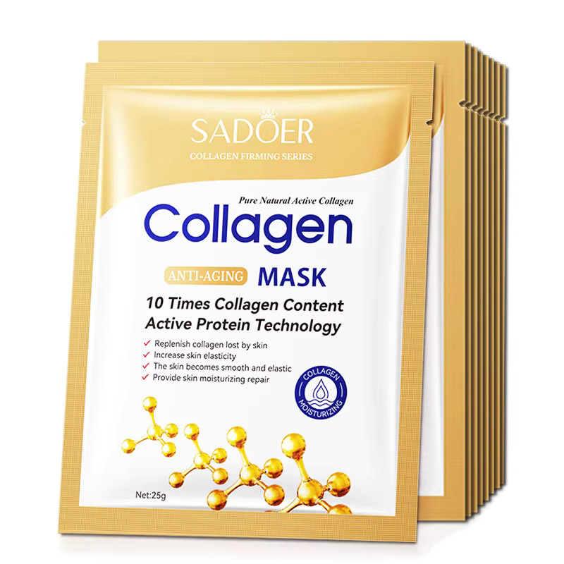 SADOER Hyaluronsäure Kollagen Gesichtsmaske, 20 Stück, Unisex - Bild 2