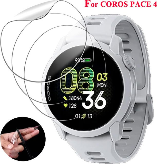 Displayschutzfolie Coros Pace 4, 5er-Pack, TPU, transparent, Unisex - Bild 1