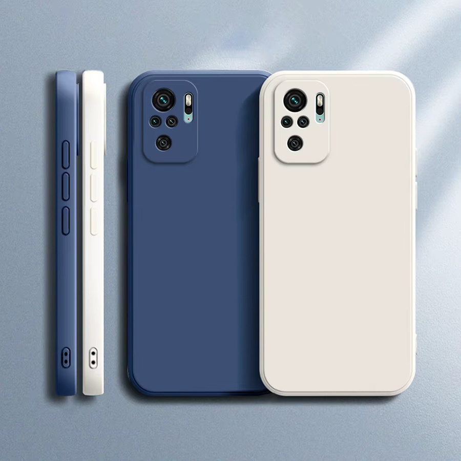 Luxus Silikon Handyhülle im Square Design für Xiaomi Redmi Note 10 4G, Redmi Note 10s und Redmi Note 10 Pro 4G, Mattes Cover - Bild 4