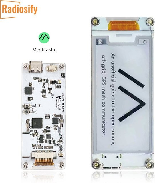 Heltec Kabelloses E-Ink-Display-Kit ESP32-S3 SX1262 WiFi LoRa BLE Elektronisches Etikett in Weiß für Meshtastic MeshCore - Bild 1
