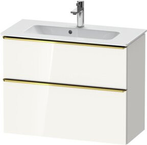 Duravit Waschtischunterschrank D-Neo Compact, Farbe Weiß glänzend, wandhängend, B/T/H: 81 x 37,2 x 62,5 cm - Bild 1