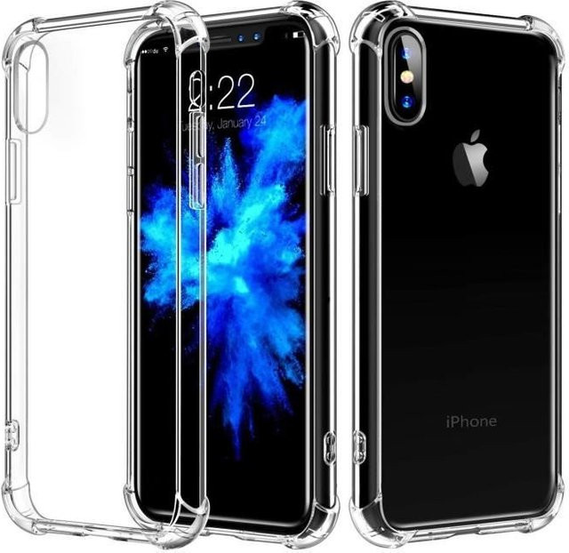 Jenuos Schutzhülle aus transparentem TPU Silikon Gel für iPhone XS und iPhone X - Bild 1