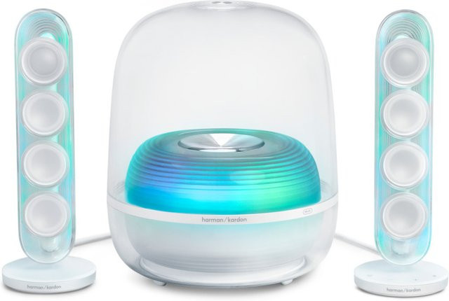 Harman Kardon SoundSticks 5 WLAN Lautsprecher Weiß Transparent - Bild 1