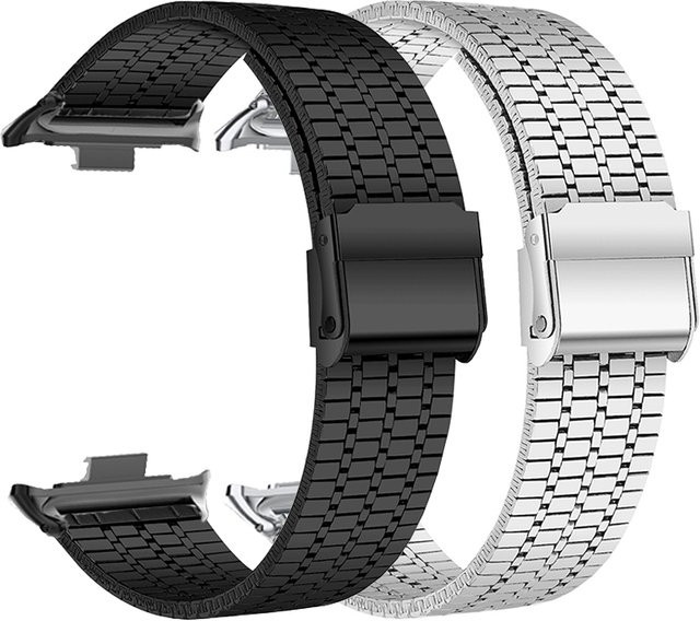 AMAZFEEL Uhrenarmband Edelstahl, Silber, Unisex - Bild 1