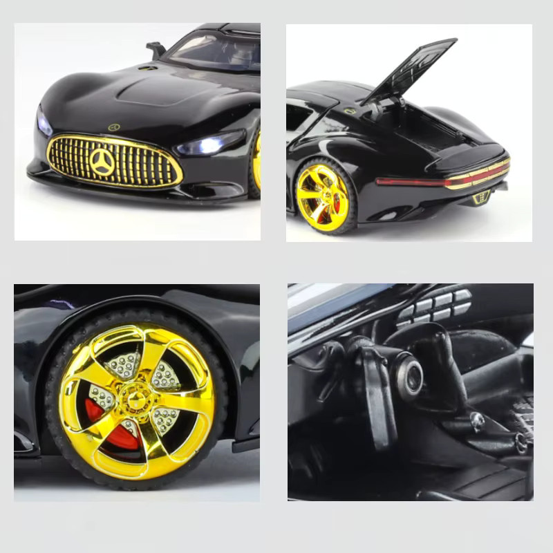 MAKEDA GT Auto, Modellauto, 1:32, Metall, mit Ton und Licht - Bild 4