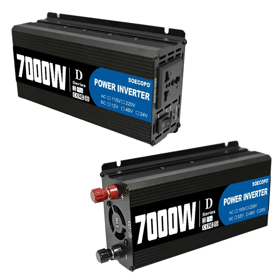 Soecopo Solarsystem-Kit 7000 W mit 200 W Solarpanel, 100 A Controller und Wechselrichter für Heim und Camping in Schwarz - Bild 2