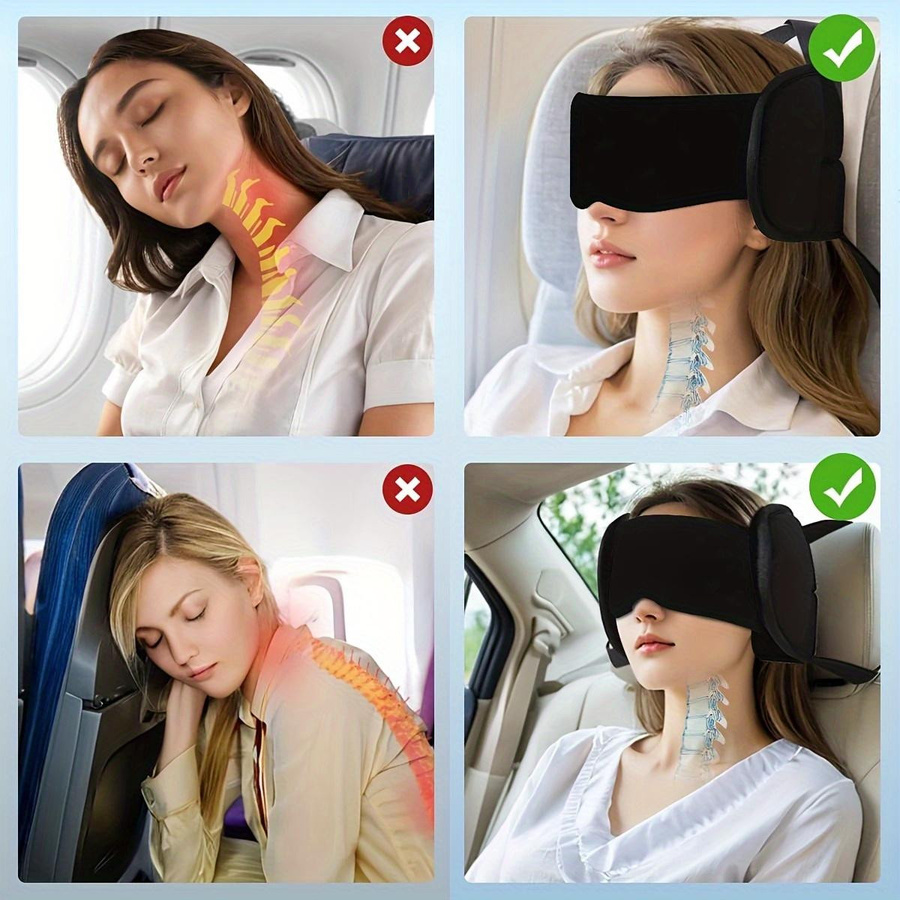 Reisekissen Set mit Schlafmaske für Flug und Auto - Bild 5