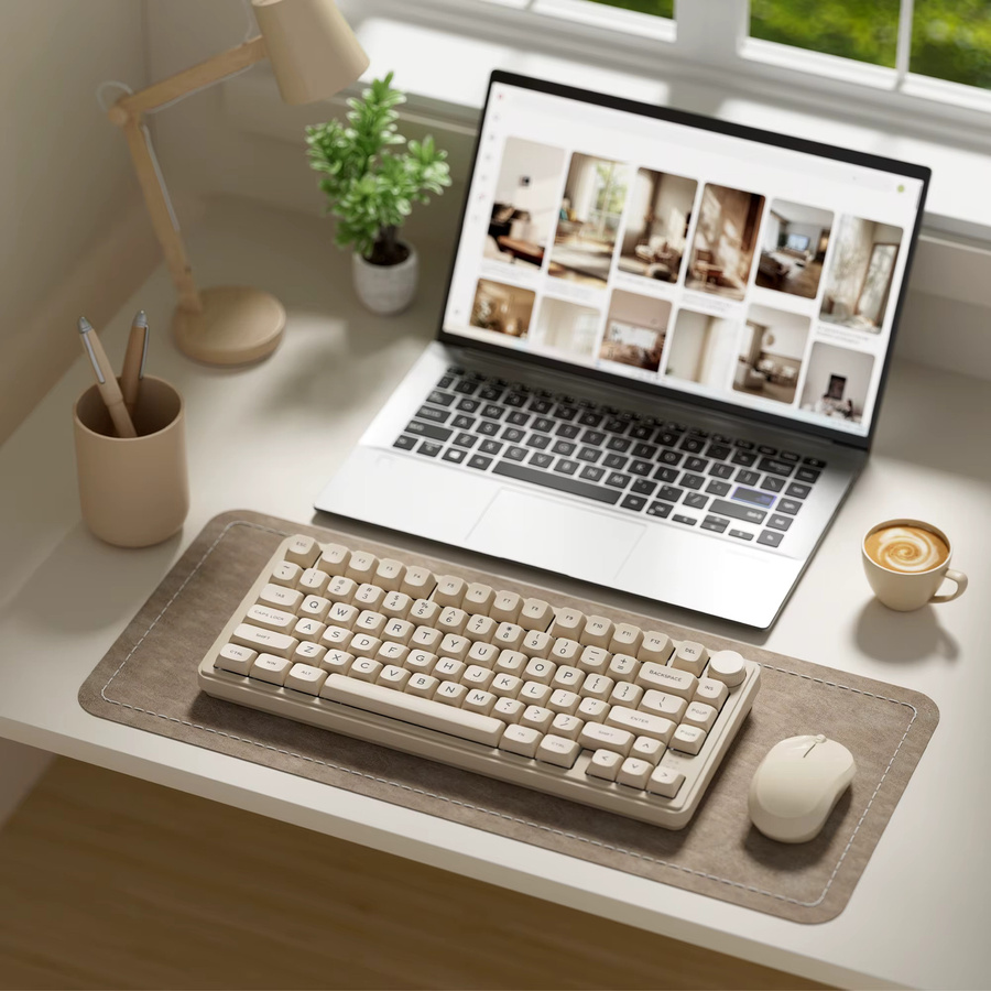 XVX Double-Shot PBT Tastenkappen Set MDA-Profil Milchweiß 132-Tasten für mechanische Tastaturen - Bild 4
