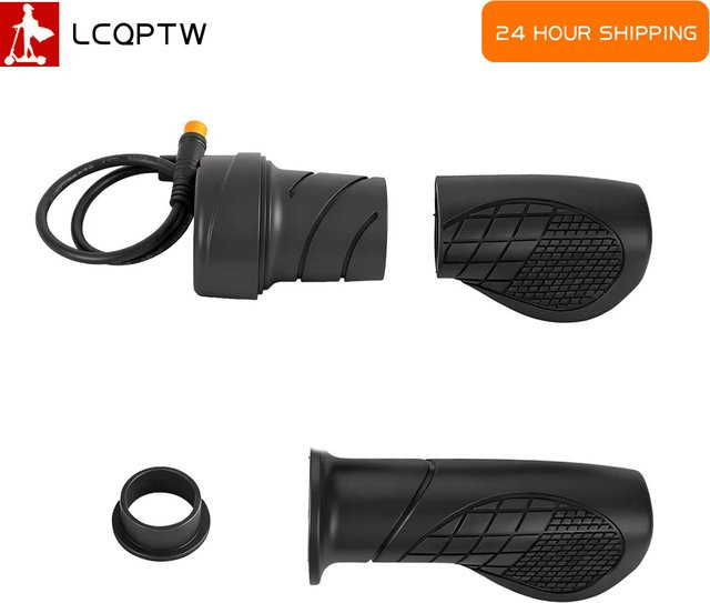 Wasserdichter Twist Throttle Halbgriff für Elektrofahrräder und Elektroroller in Schwarz - Bild 1