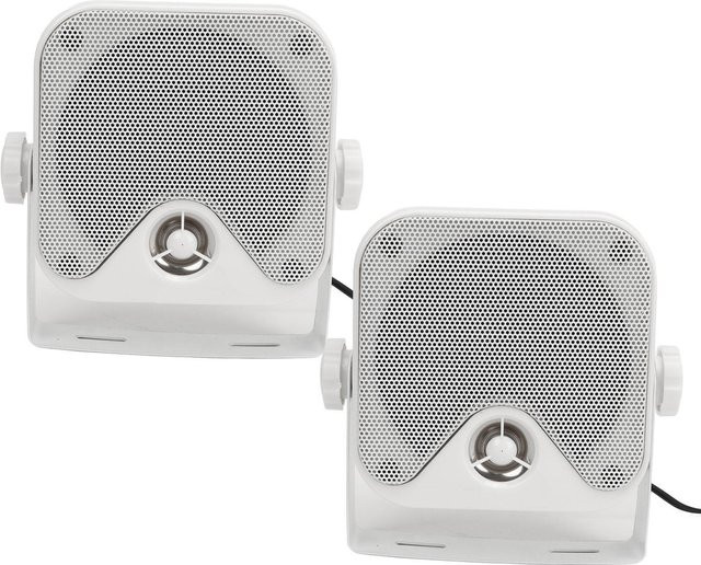 Fishine Marine-Boxenlautsprecher 4-Zoll Set 100W Wasserdichtes Outdoor-Soundsystem in Weiß für ATV UTV Traktor und LKW - Bild 1