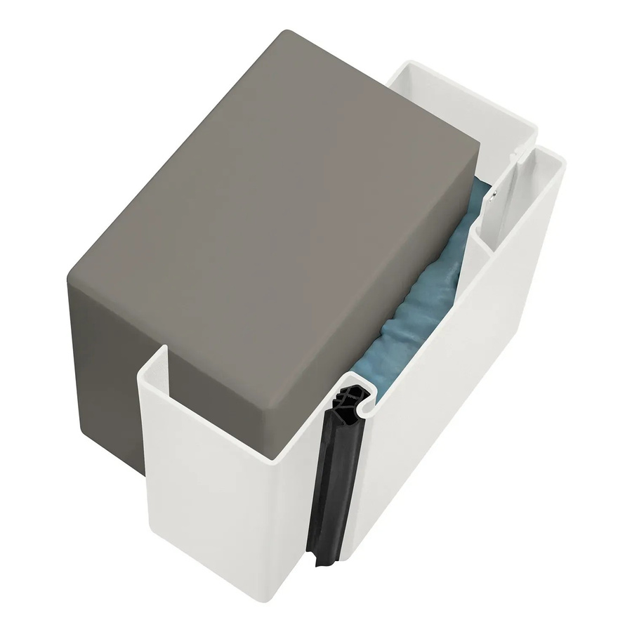 Hörmann Stahlfutterzarge VarioFix MW 150 in Lichtgrau, Breite: 100 cm, Höhe: 200 cm - Bild 1