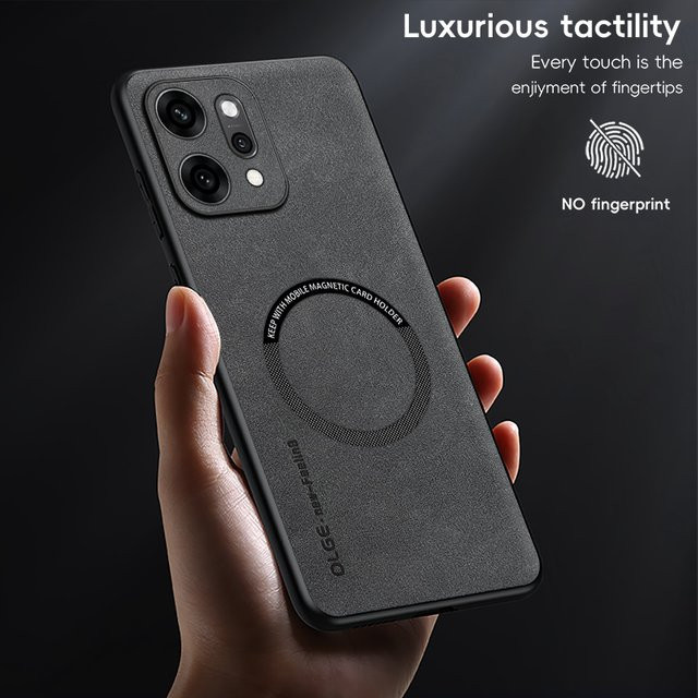Retro Leder Soft Case für OPPO Reno, Find X und weitere Modelle mit magnetischer kabelloser Ladefunktion in Blau - Bild 1