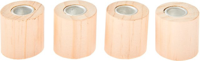 Rico Design Mini Kerzenhalter Zylinder aus Holz in Natur für deine Weihnachtsdekoration - Bild 1