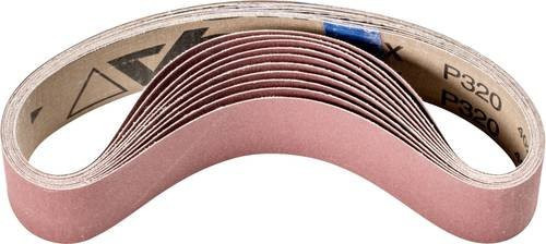 PFERD Korund Schleifband für Rohrbandschleifer, Körnung 320, braun, 20 Stück, L x B: 450 x 35 mm - Bild 1