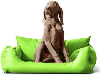 Tierlando NEMO Hundebett Hundesofa als Hundekorb oder Katzenbett in Kiwi Grün B: 80 cm, T: 60 cm, H: 22 cm