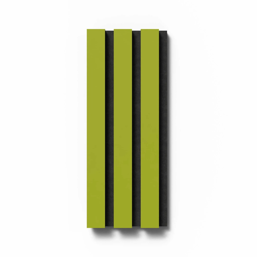 Akustikpaneel Denpanels Muster Linoleum Spring Green mit Filz Schwarz in Streifenoptik im skandinavischen Stil B: 29,5 cm, H: 15 cm - Bild 2